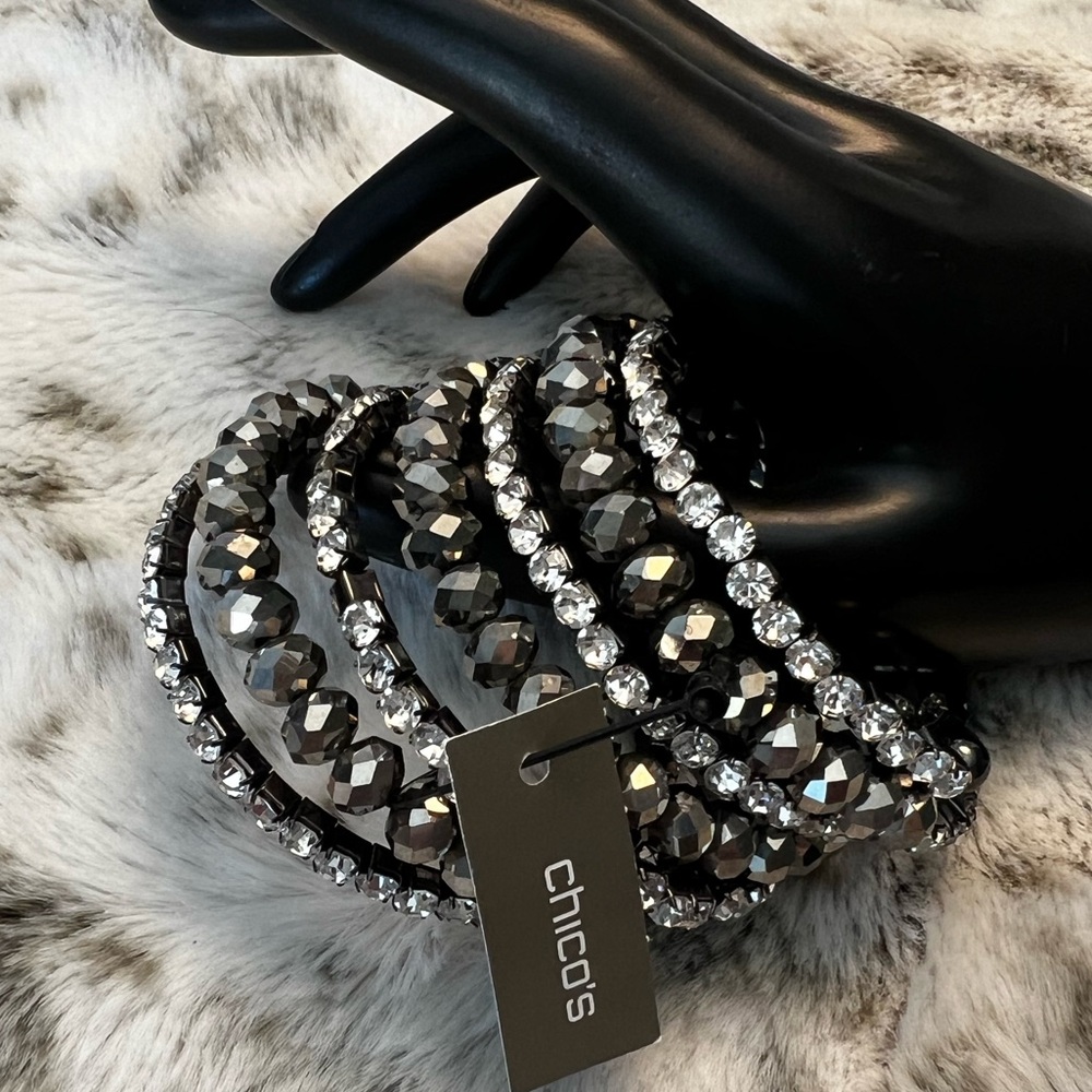 Chico's Beaded Stretch Bracelet
